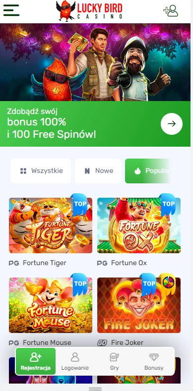 lucky bird casino aplikacja