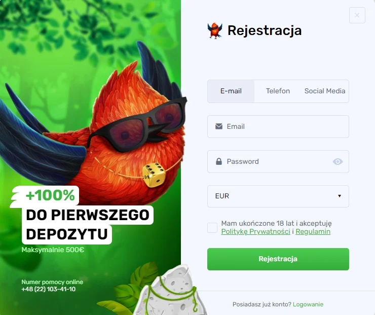 lucky bird casino login